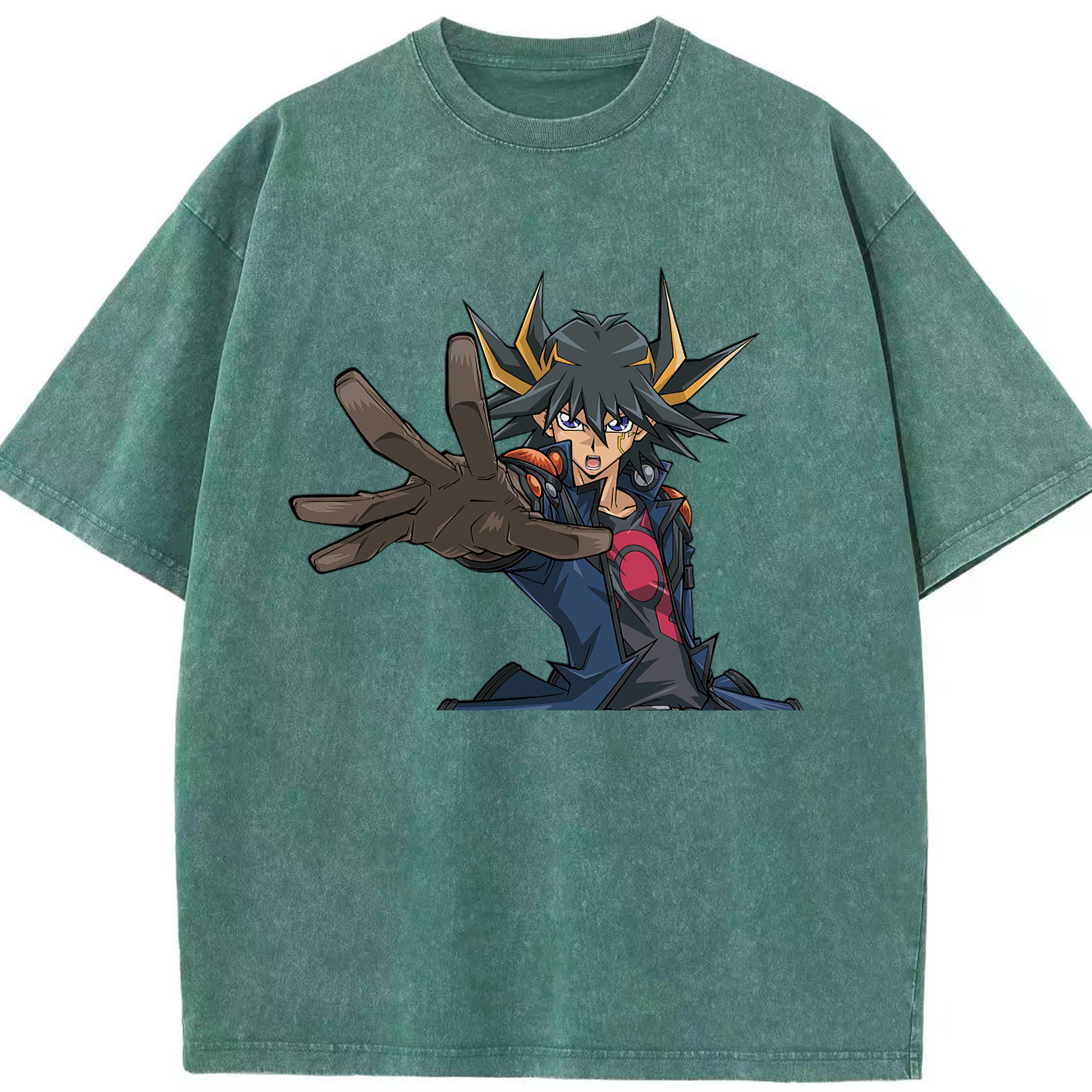 （画像用） 遊☆戯☆王 Yu-Gi-Oh! 綿100% ヴィンテージ風 半袖Tシャツ（フロントプリント）